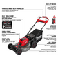 Milwaukee M18 FUEL 2823-22HD 21-Inch Self-Propelled Lawn Mower Kit with 2 HD12.0 Batteries and Charger