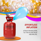 Party Factory 2-Pack 400L Disposable Helium Tank Kit – Fills Up to 100 9-Inch Balloons with Easy-Fill Valves