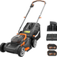 WORX WG743 40V Power Share 17-Inch Cordless Push Lawn Mower Kit with Two 4Ah Batteries and Dual Charger