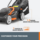WORX WG743 40V Power Share 17-Inch Cordless Push Lawn Mower Kit with Two 4Ah Batteries and Dual Charger