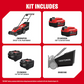 CRAFTSMAN V20 CMCMWP120M2 15-Inch Cordless Push Lawn Mower Kit with Two 4Ah Batteries, Chargers and Bagger
