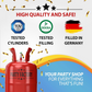 Party Factory 2-Pack 400L Disposable Helium Tank Kit – Fills Up to 100 9-Inch Balloons with Easy-Fill Valves
