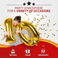 Party Factory 2-Pack 400L Disposable Helium Tank Kit – Fills Up to 100 9-Inch Balloons with Easy-Fill Valves