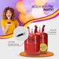 Party Factory 2-Pack 400L Disposable Helium Tank Kit – Fills Up to 100 9-Inch Balloons with Easy-Fill Valves