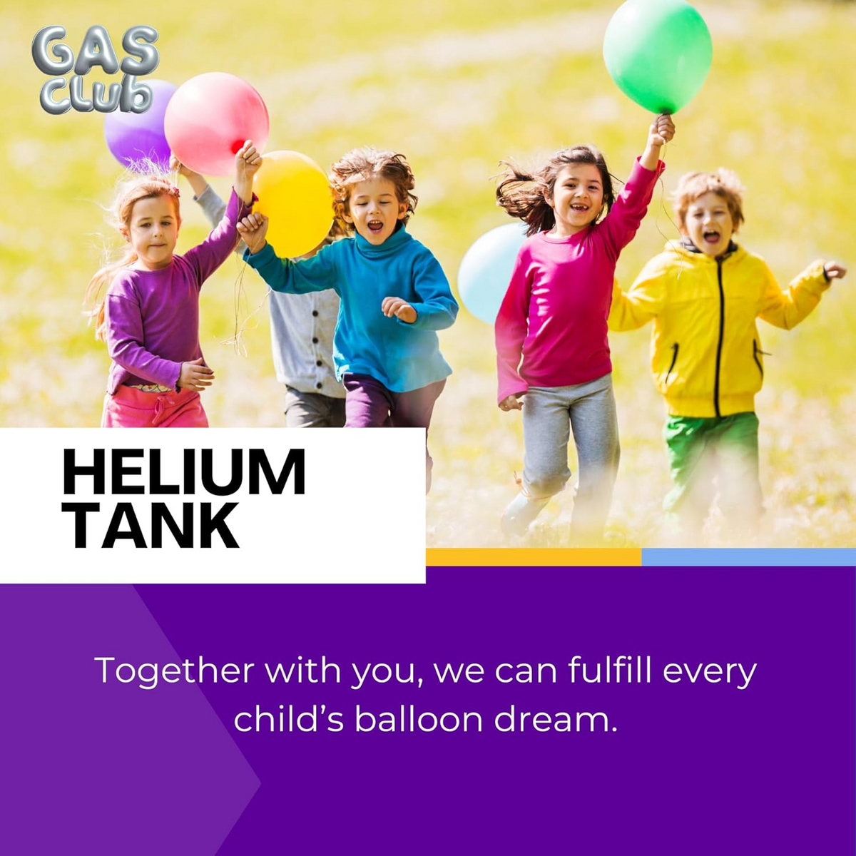 GasClub 22L Disposable Helium Tank Kit – Fills Up to 100 9-Inch Latex Balloons with 50 Balloons & Ribbon