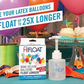 Blue Ribbon Balloon Time 14.9 Cu. Ft. Disposable Helium Kit with 50 Latex Balloons, Ribbon and Ultra Hi-Float