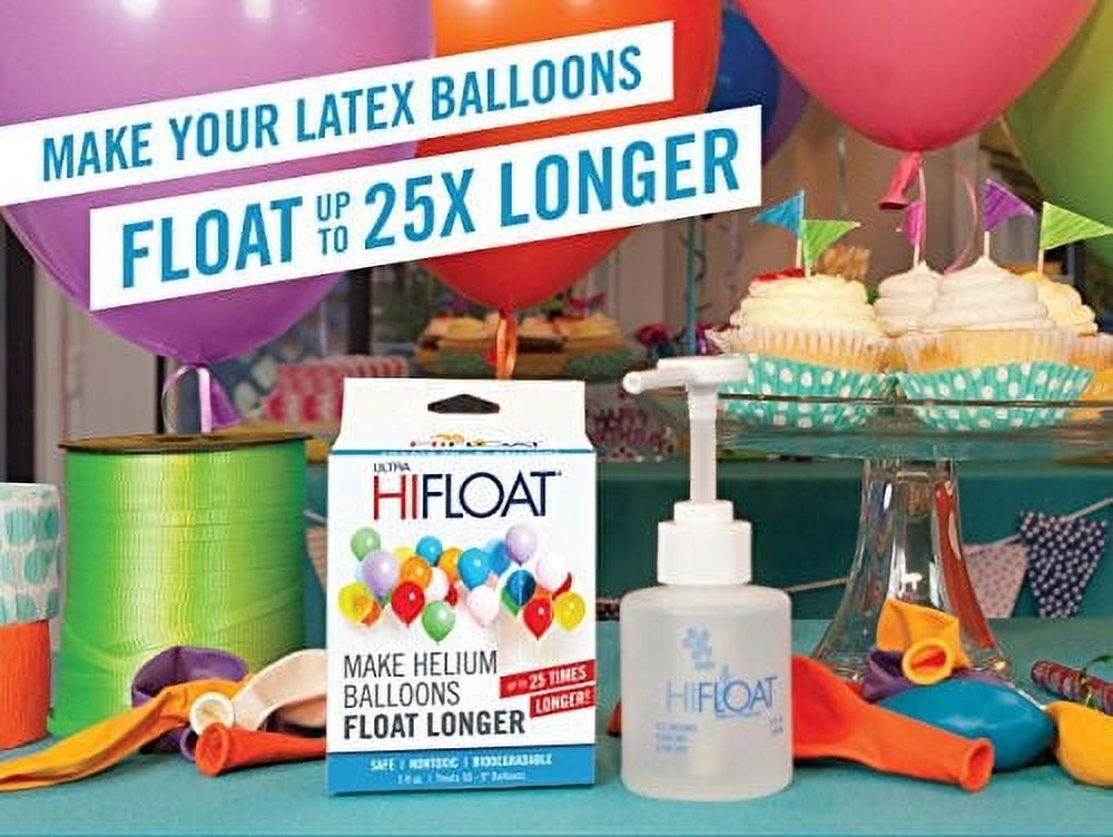 Blue Ribbon Balloon Time 14.9 Cu. Ft. Disposable Helium Kit with 50 Latex Balloons, Ribbon and Ultra Hi-Float