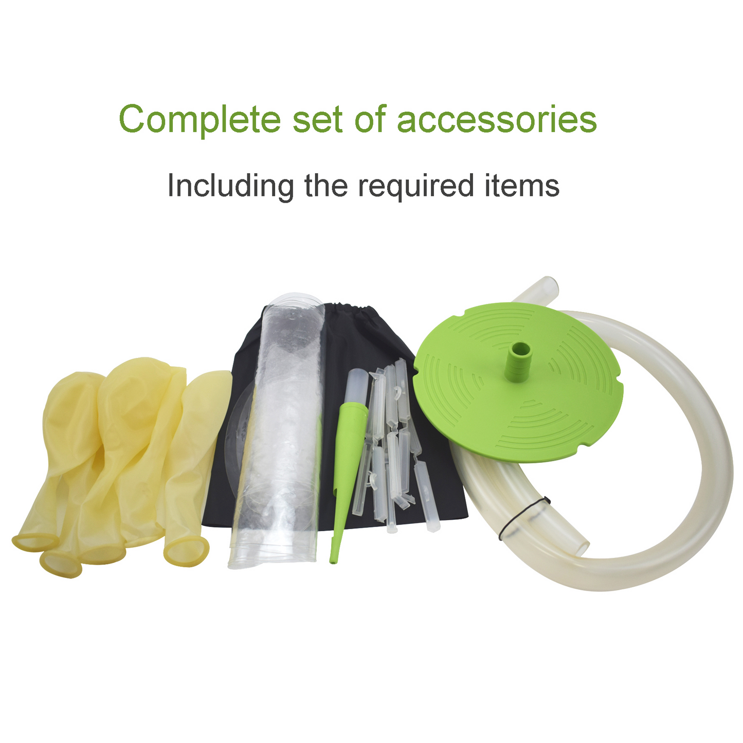 Cherish XT 17-Inch Balloon Stuffing Machine Kit with Expander, Air Pump, 5 BOBO Balloons and 5 Latex Balloons – Green
