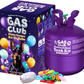 GasClub 22L Disposable Helium Tank Kit – Fills Up to 100 9-Inch Latex Balloons with 50 Balloons & Ribbon