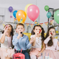 Wholesalehome 14.9 Cu. Ft. Disposable Helium Tank Kit with 50 Assorted Latex Balloons, Ribbon and Tie Tool